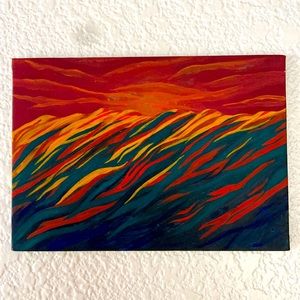 Hand Painted California Mountains